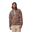 Columbia Mens Helvetia II Printed Half Snap Fleece in Iron / Topoglitch