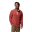 Columbia Mens Steens Mountain Half Snap II Fleece in Washed Red / Dark Stone