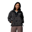 Columbia Womens Sequoia Grove Printed Half Zip Fleece in Black / Horizons