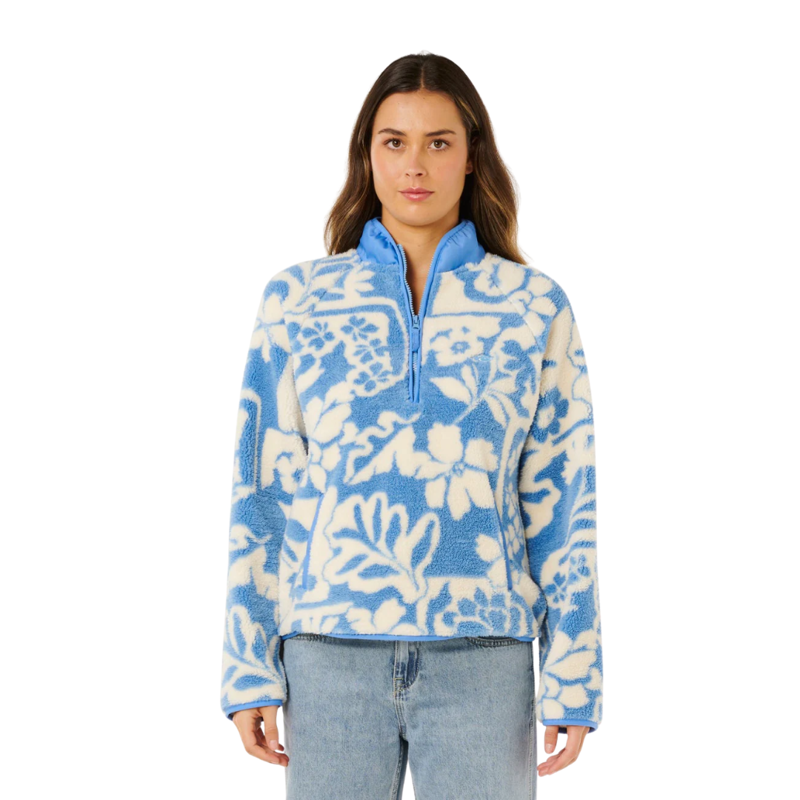 Rip Curl Womens Party Pack Polar Fleece in Blue