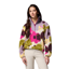 Columbia Womens Sequoia Grove Printed Half Zip Fleece in Fuchsia / Ikatbloom