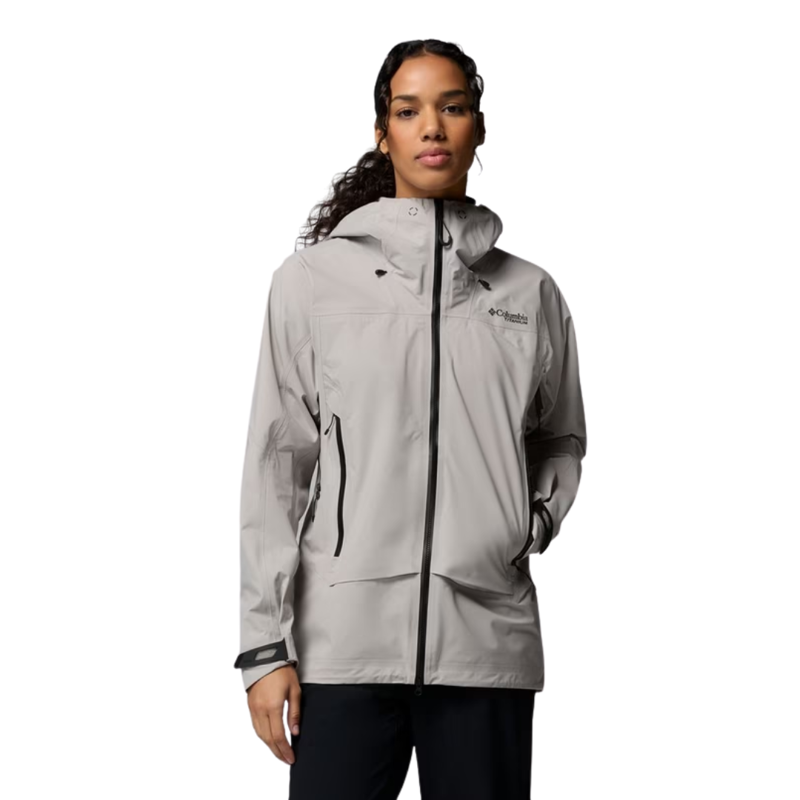 Columbia Womens Saudan Pro 3L Shell in Flint Grey