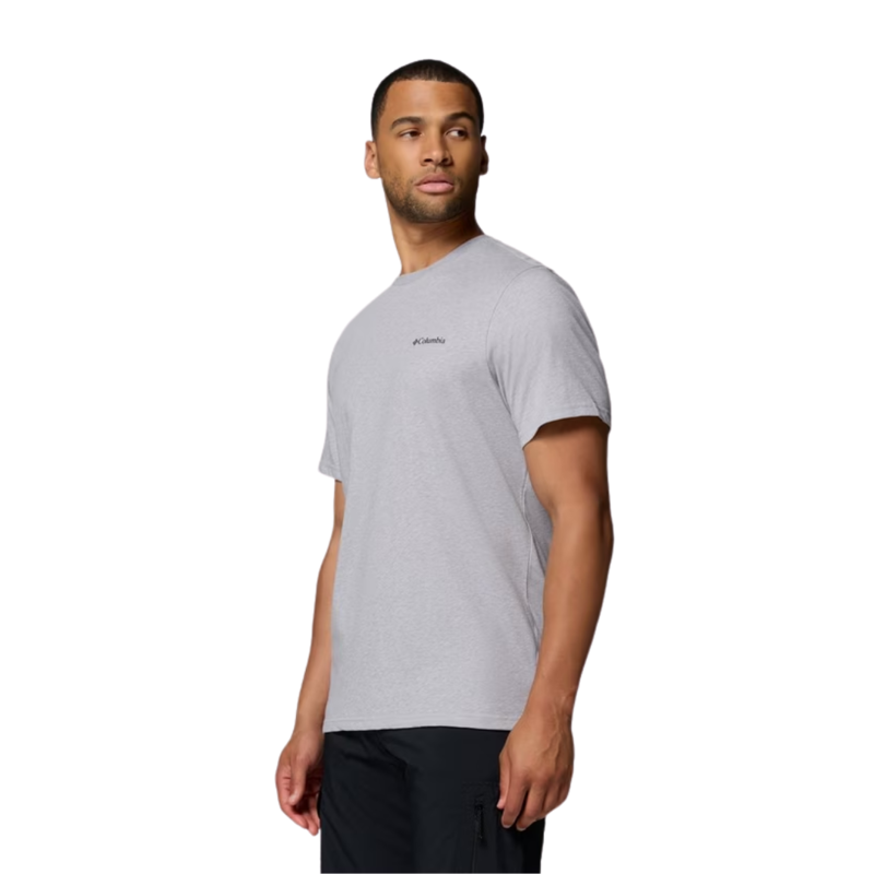 Columbia Mens CSC Outdoor Back Graphic Tee in Columbia Grey Heather
