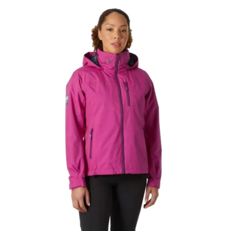 Helly Hansen Womens Crew Hooded Midlayer Jacket 2.0 in Magenta 2.0