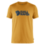 Fjallraven Mens Logo T-shirt in Ochre