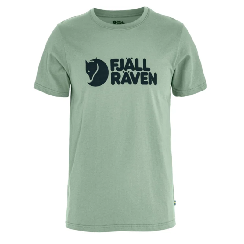 Fjallraven Mens Logo T-shirt in Misty Green