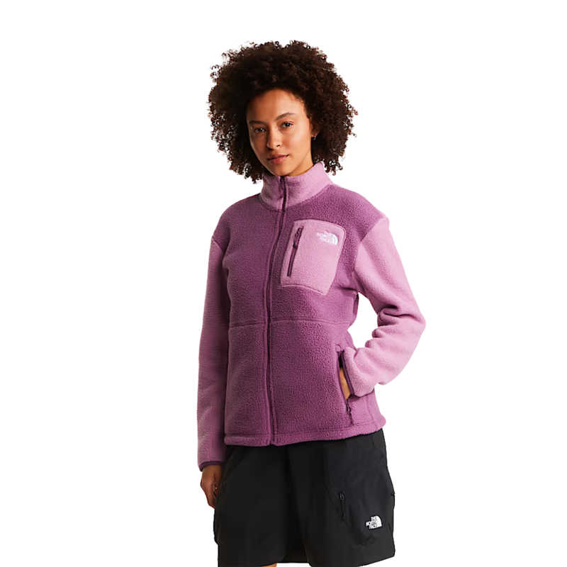 The North Face Womens Yumiori Full Zip in Chroma Purple / Hushed Lavender / Chroma Purple