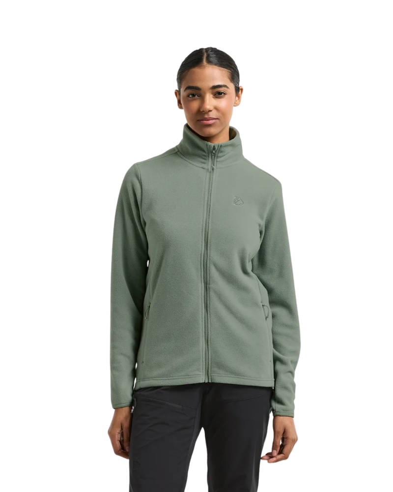 Didriksons Womens Viona Full Zip in Light Moss