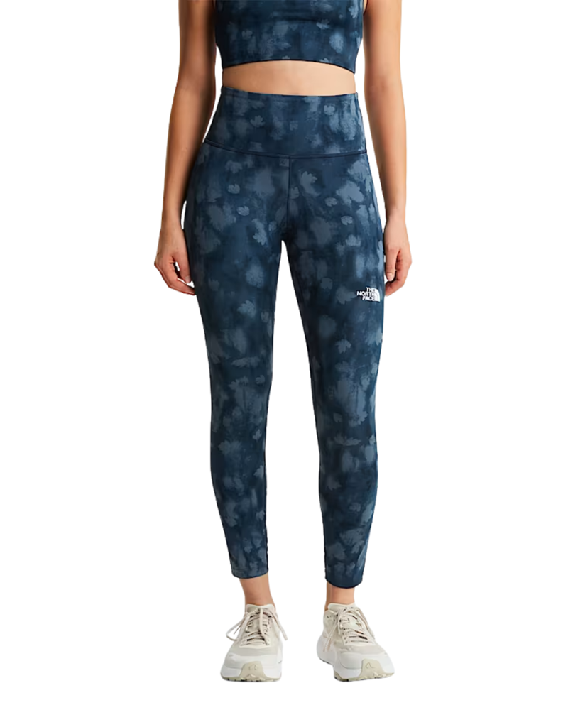 The North Face Womens Flex 25 Inch Tight in Summit Navy Diffused Nature Print
