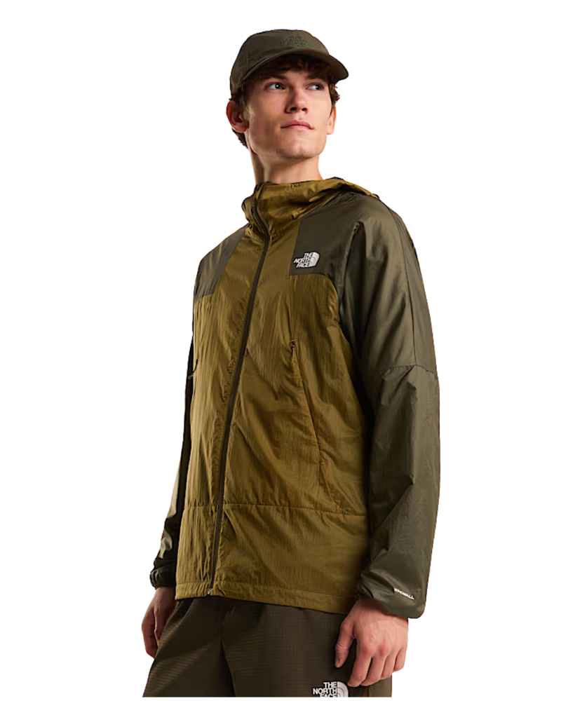 The North Face Mens Ridgelite Futurefleece Wind Jacket in Cedar / New Taupe
