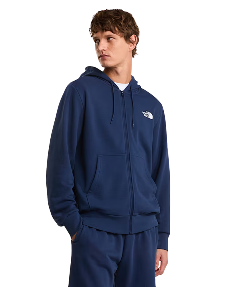 The North Face Mens Simple Dome Light Regular Full Zip Hoody in Summit Navy