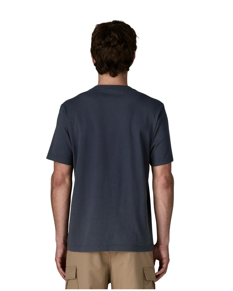 Patagonia Mens M/W 95 Oval Logo Pocket Tee in New Navy-1