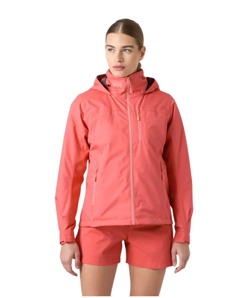 Helly Hansen Womens Crew Hooded Midlayer Jacket 2.0 in Sunset Pink