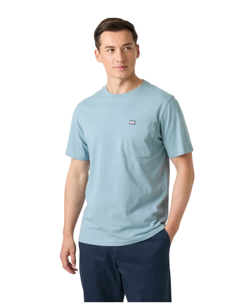 Helly Hansen Mens Hudson T-Shirt in Windy Blue