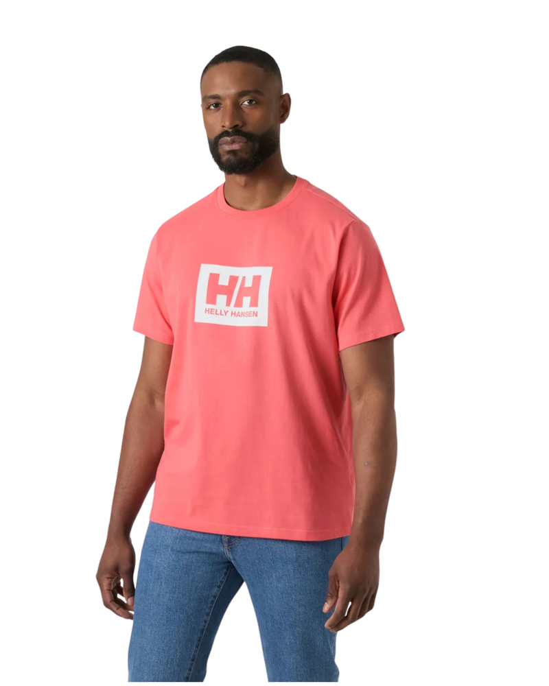 Helly Hansen Mens HH Box Tee 2.0 in Nantucket Red