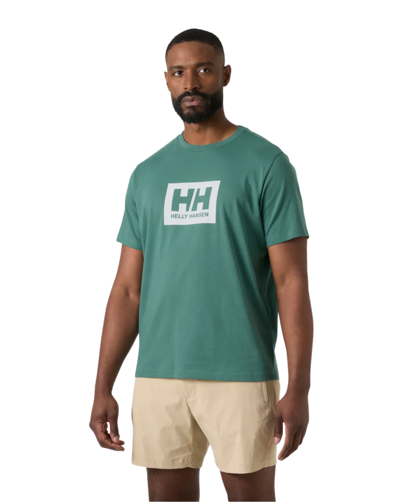 Helly Hansen Mens HH Box Tee 2.0 in Opal Green