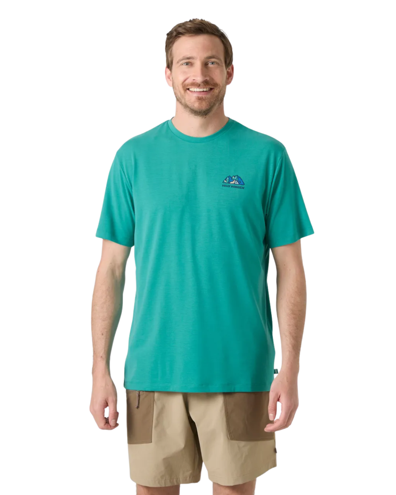 Helly Hansen Mens Skog Graphic T-Shirt in Dark Mint