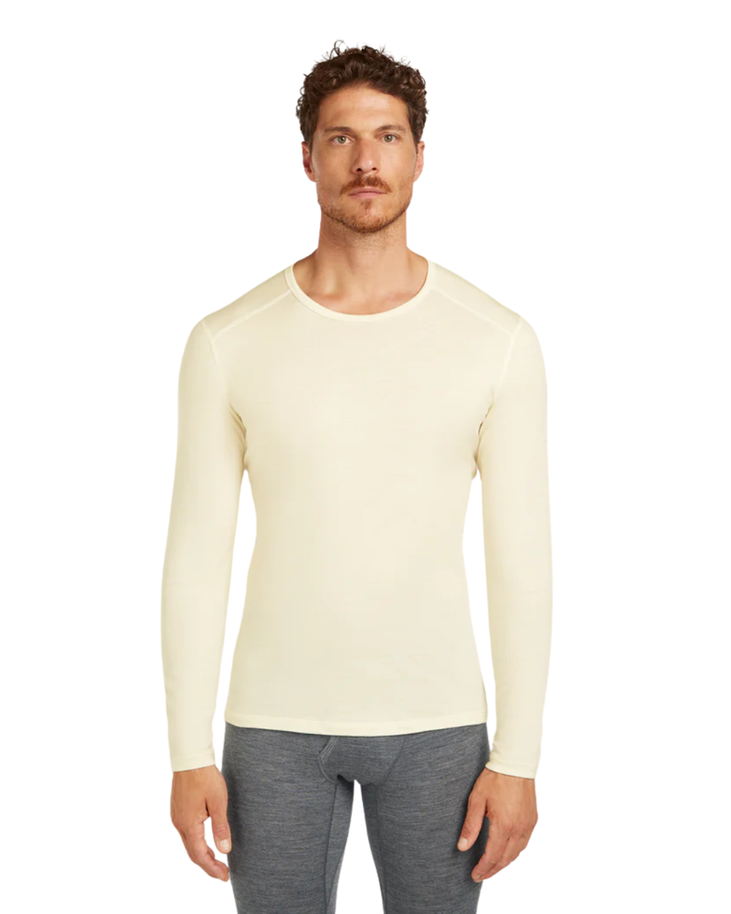 Icebreaker Mens Merino 200 Oasis L/S Crewe in Undyed