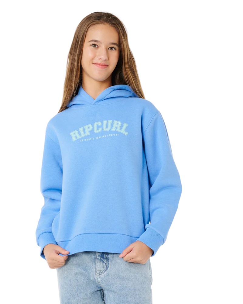 Rip Curl Kids Staple Varsity Hood in Cornflower Blue
