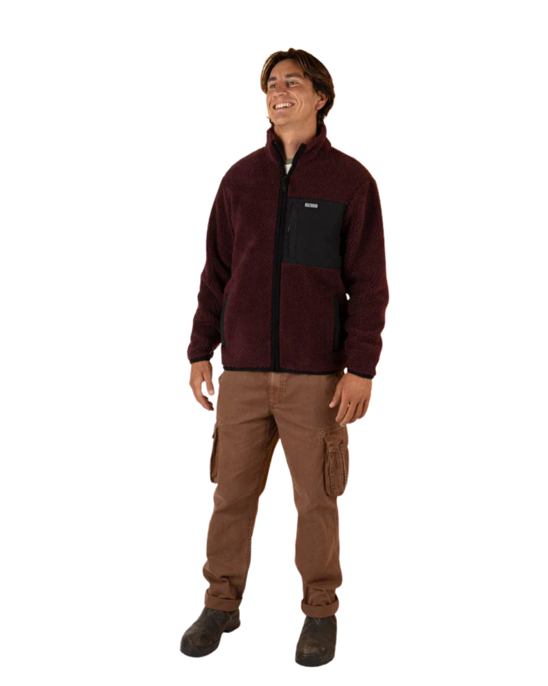 Saltrock Mens Wye 2 Fleece in Dark Purple