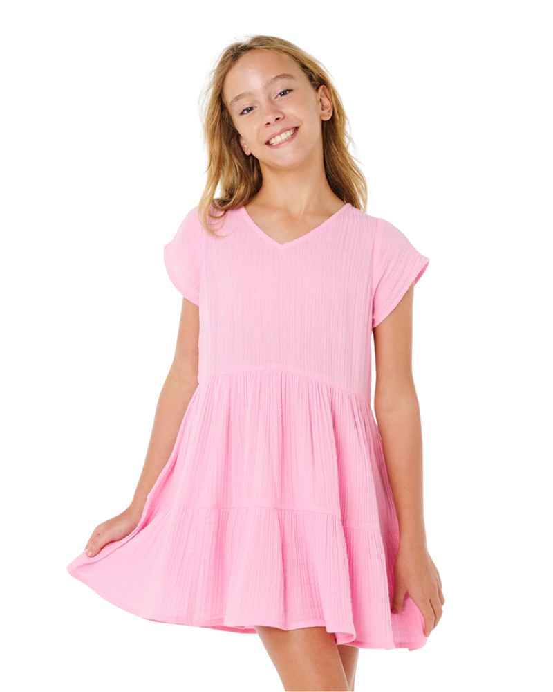 Rip Curl Kids Premium Surf Dress in Bright Pink