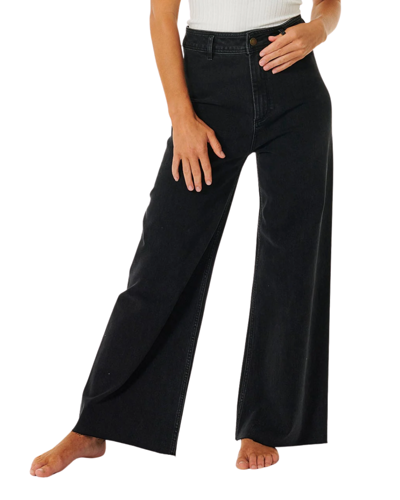 Rip Curl Womens Holiday Denim in Washed Black