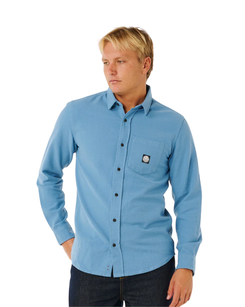 Rip Curl Mens Premium Surf L/S Shirt in Bluefin