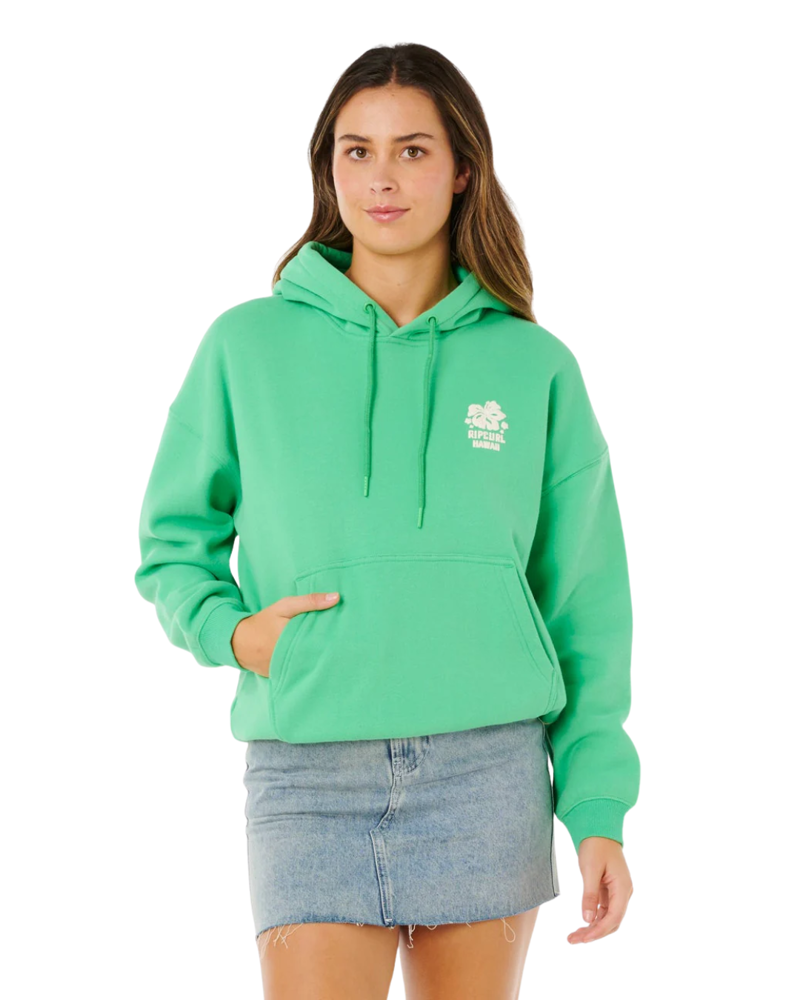Rip Curl Women's Surf Puff Heritage Hood in Green