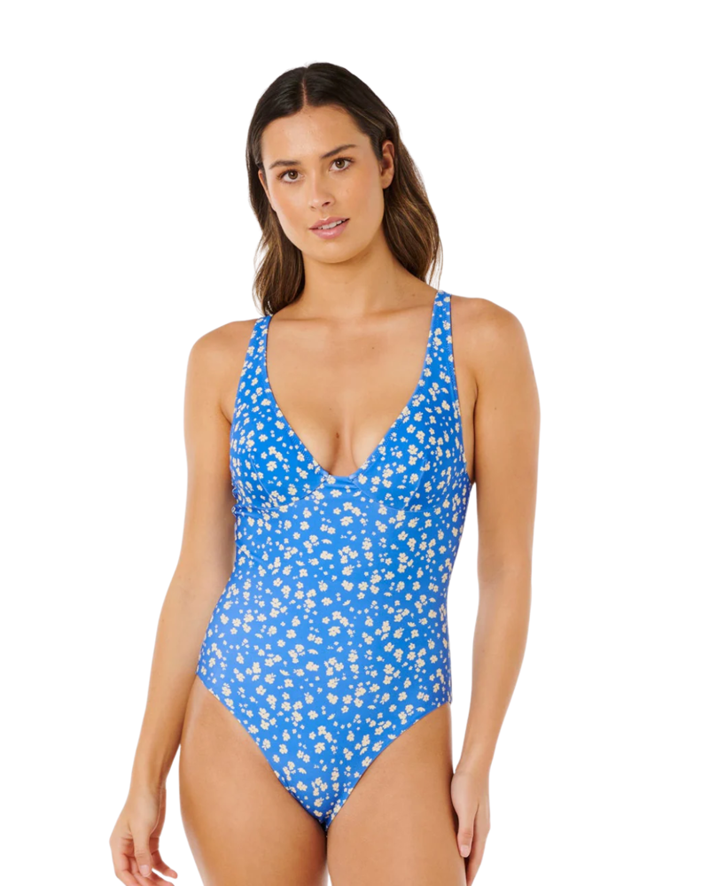 Rip Curl Womens Surf Side Good One Piece in Blue