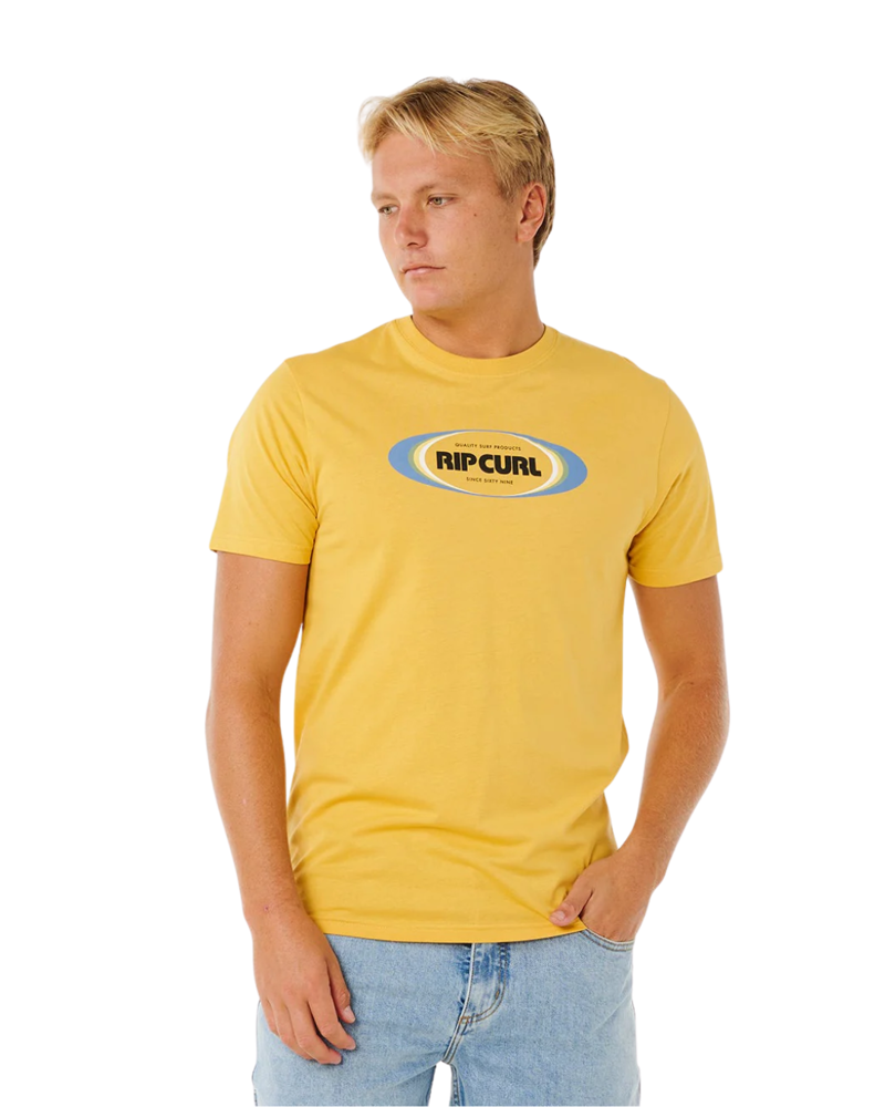 Rip Curl Mens Yo Mumma Tee in Ochre