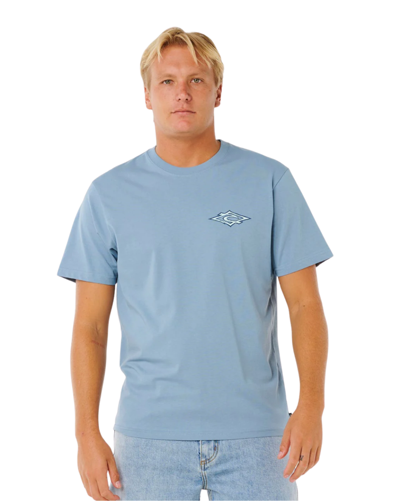 Rip Curl Mens Hazey Days Tee in Faded Denim