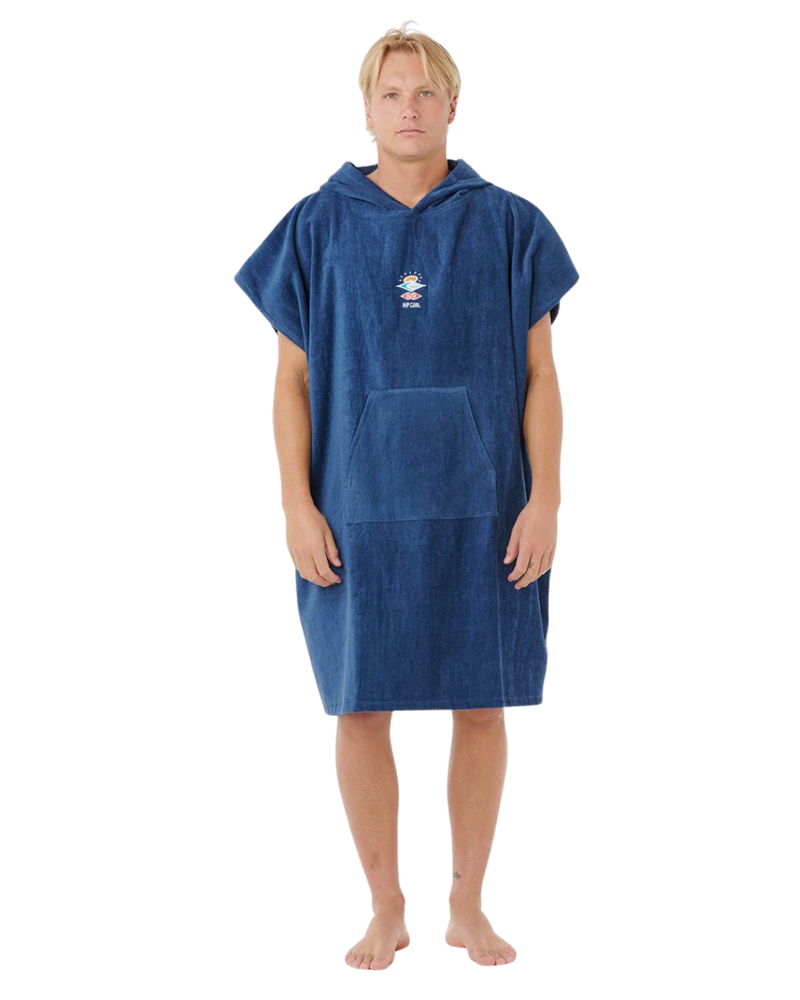 Rip Curl Mens Logo Hooded Towel in Navy