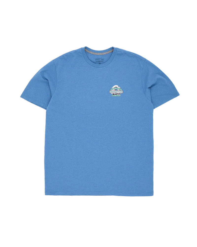 Patagonia Mens Great Waves Responsibili-Tee in Shore Blue