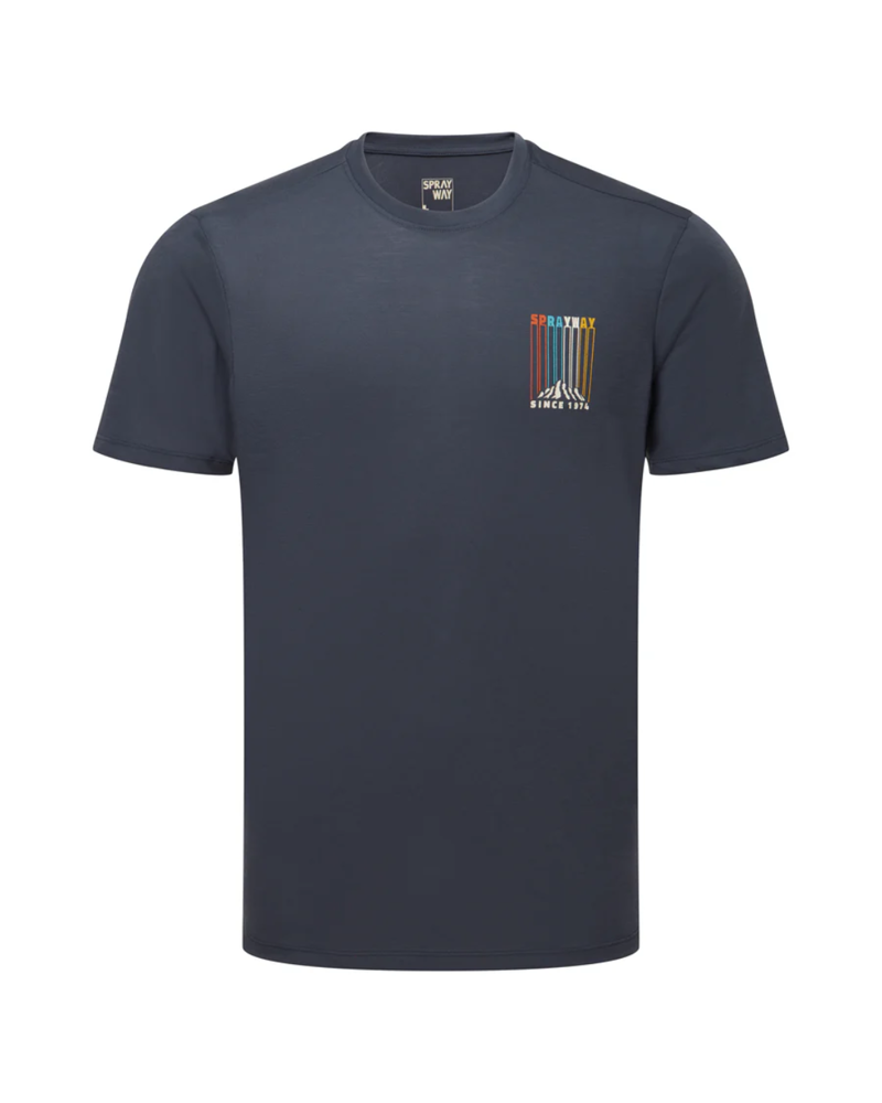 Sprayway Mens Vintage Tee in Dark Graphite