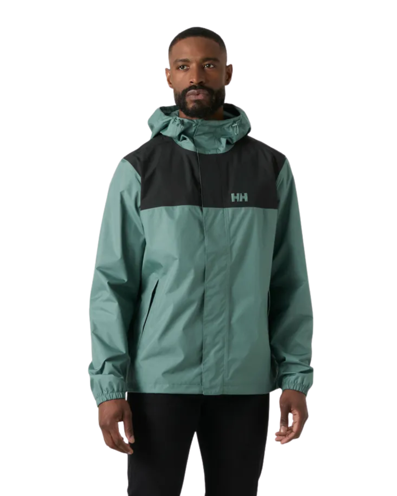 Helly Hansen Mens Vancouver Rain Jacket in Opal Green