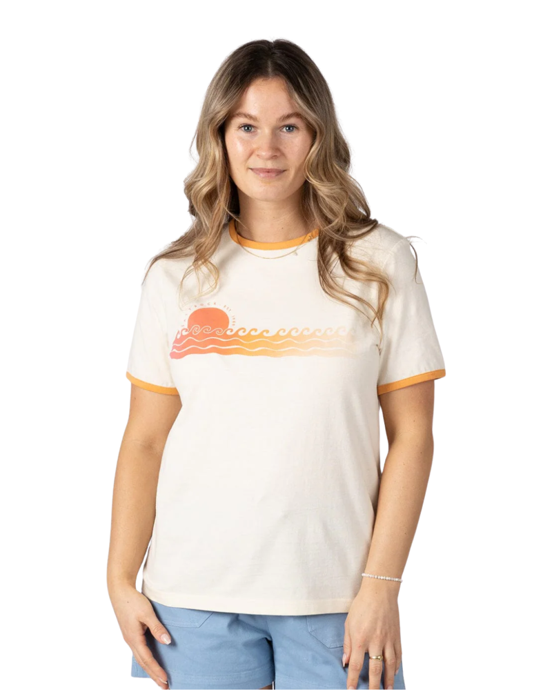 Saltrock Womens Golden Hour Tee in Cream