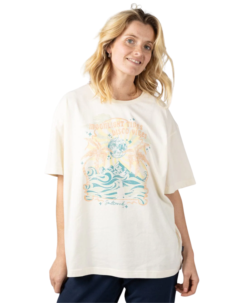 Saltrock Womens Last Light Tee in Cream