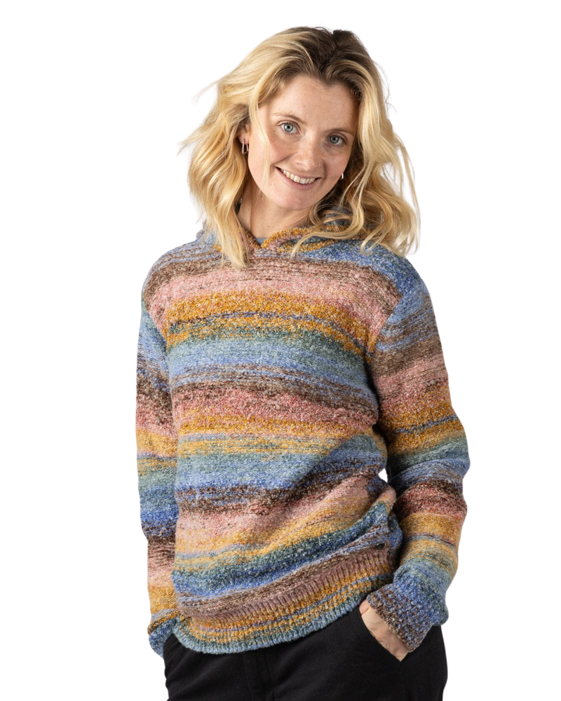 Saltrock Womens Space Dye Erin Sweater in Blue