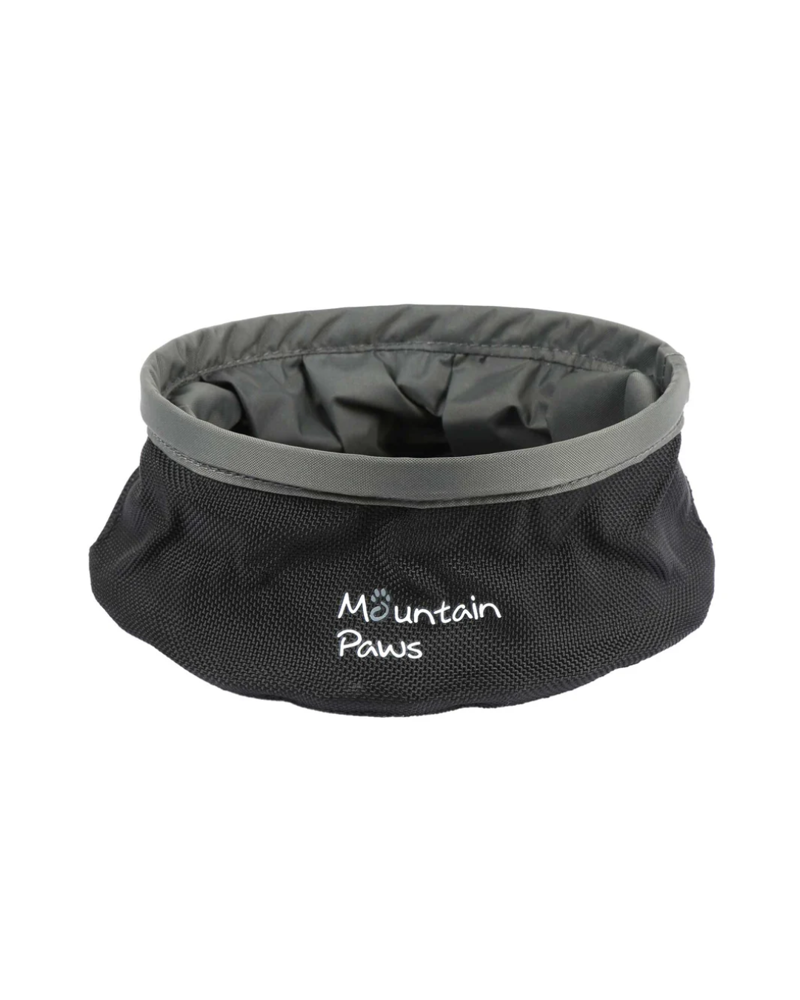 Mountain Paws Collapsible Dog Water Bowl in Black