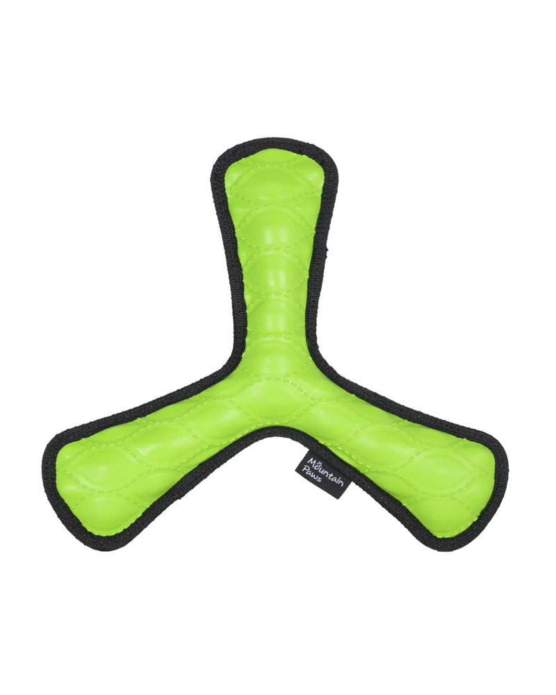 Mountain Paws Rubber Throw Dog Toy in Green