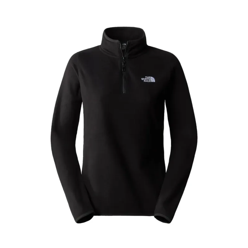 The North Face Womens 100 Glacier 1/4 Zip in TNF Black