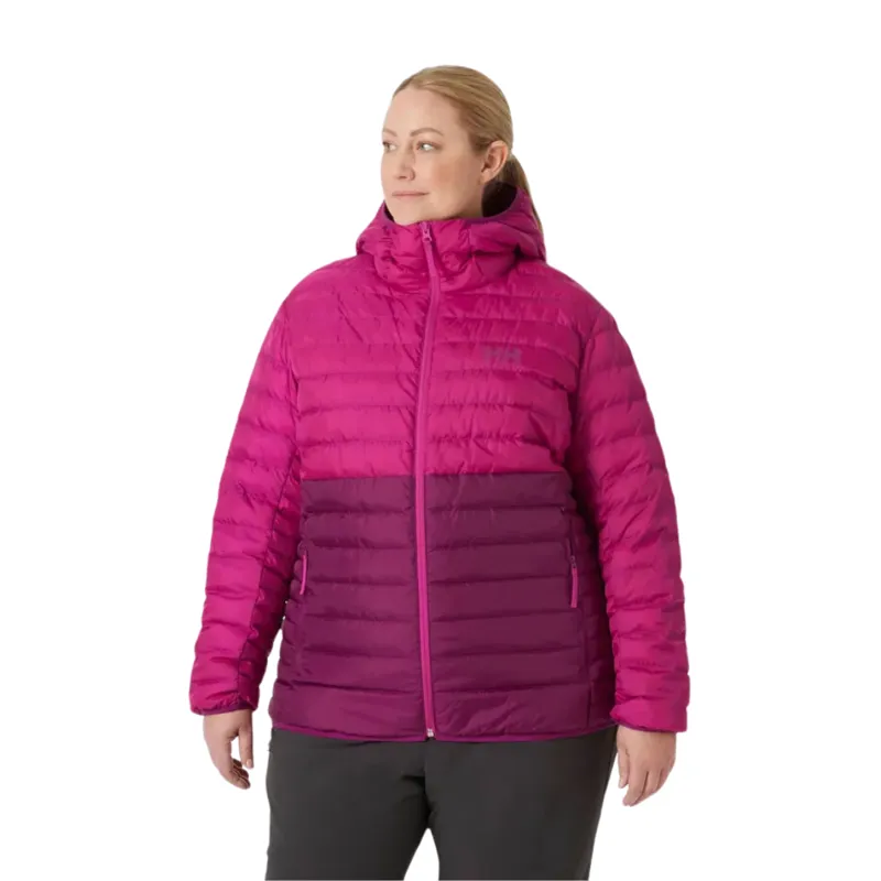 Helly Hansen Womens Banff Hooded Plus Insulator in Dark Magenta