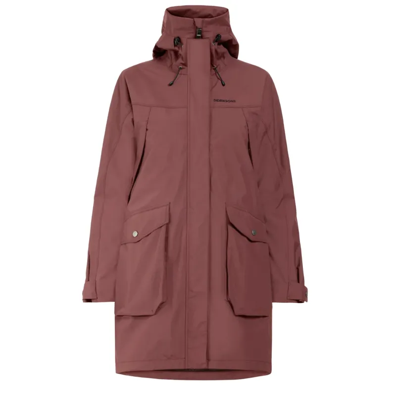 Didriksons Womens Thelma Parka 10 in Old Rust