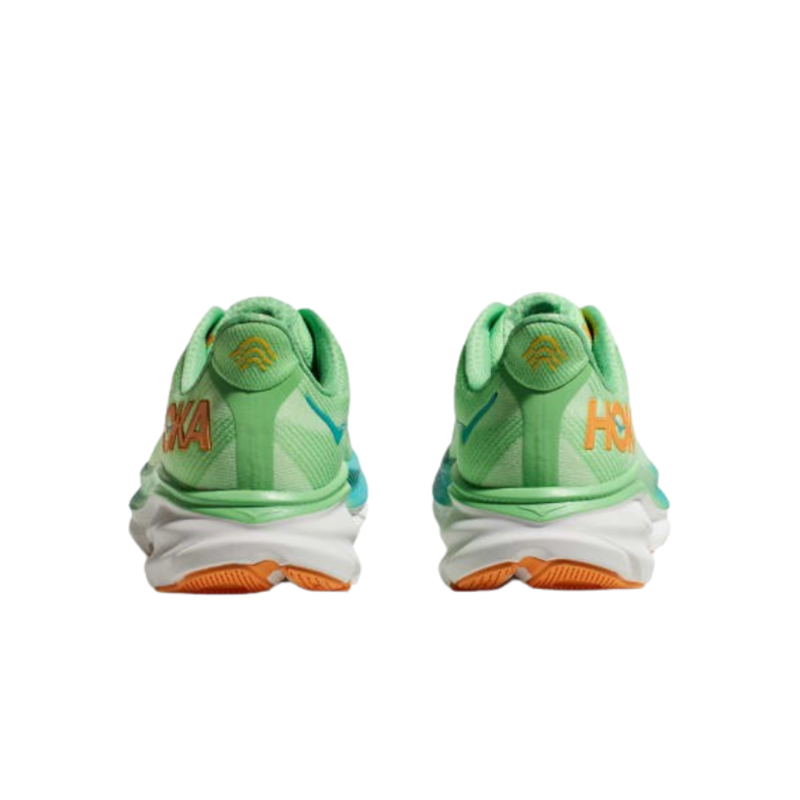 Hoka Mens Clifton 9 in Zest/Lime-2
