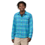 Patagonia Mens L/S LW Fjord Flannel Shirt in Ocean / Subtidal Blue