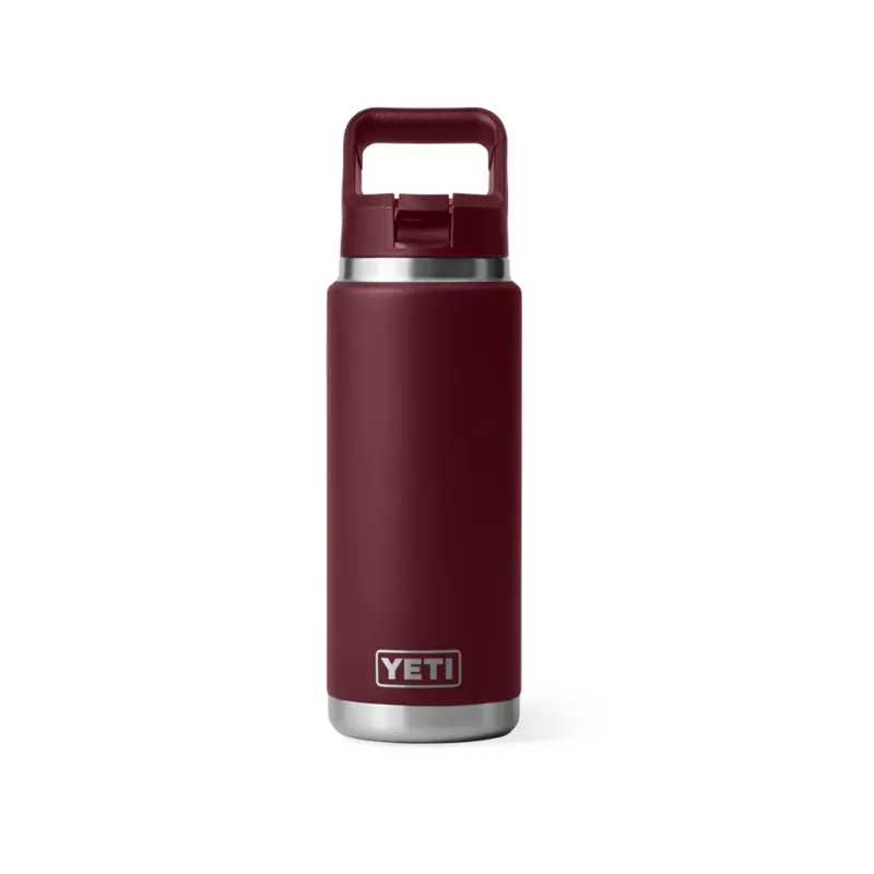 Yeti Rambler 26oz Straw Bottle in Wild Vine Red