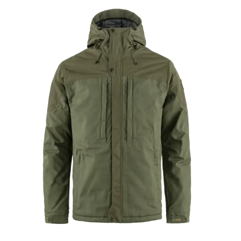 Fjallraven Mens Skogsö Padded Jacket in Laurel Green