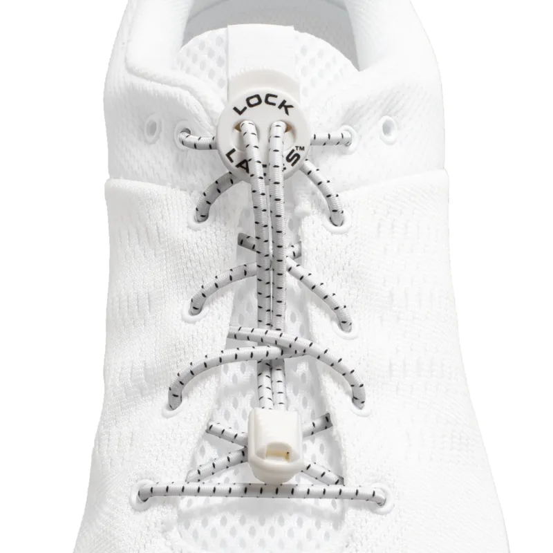 Lock Laces Flex in White