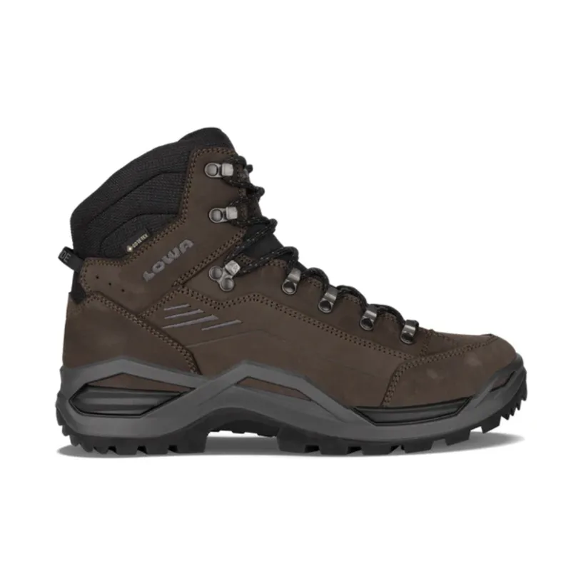 Lowa Mens Renegade Evo GTX Mid in Dark Brown / Black