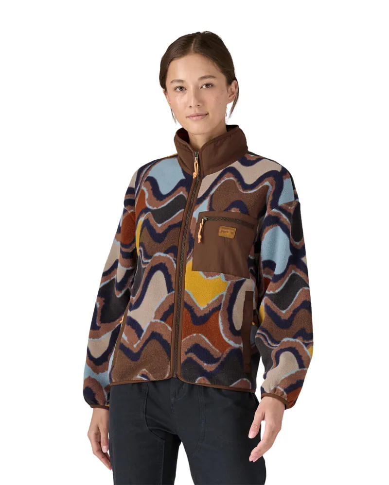 Patagonia Womens Synch Jacket in Currents / Dulse Mauve